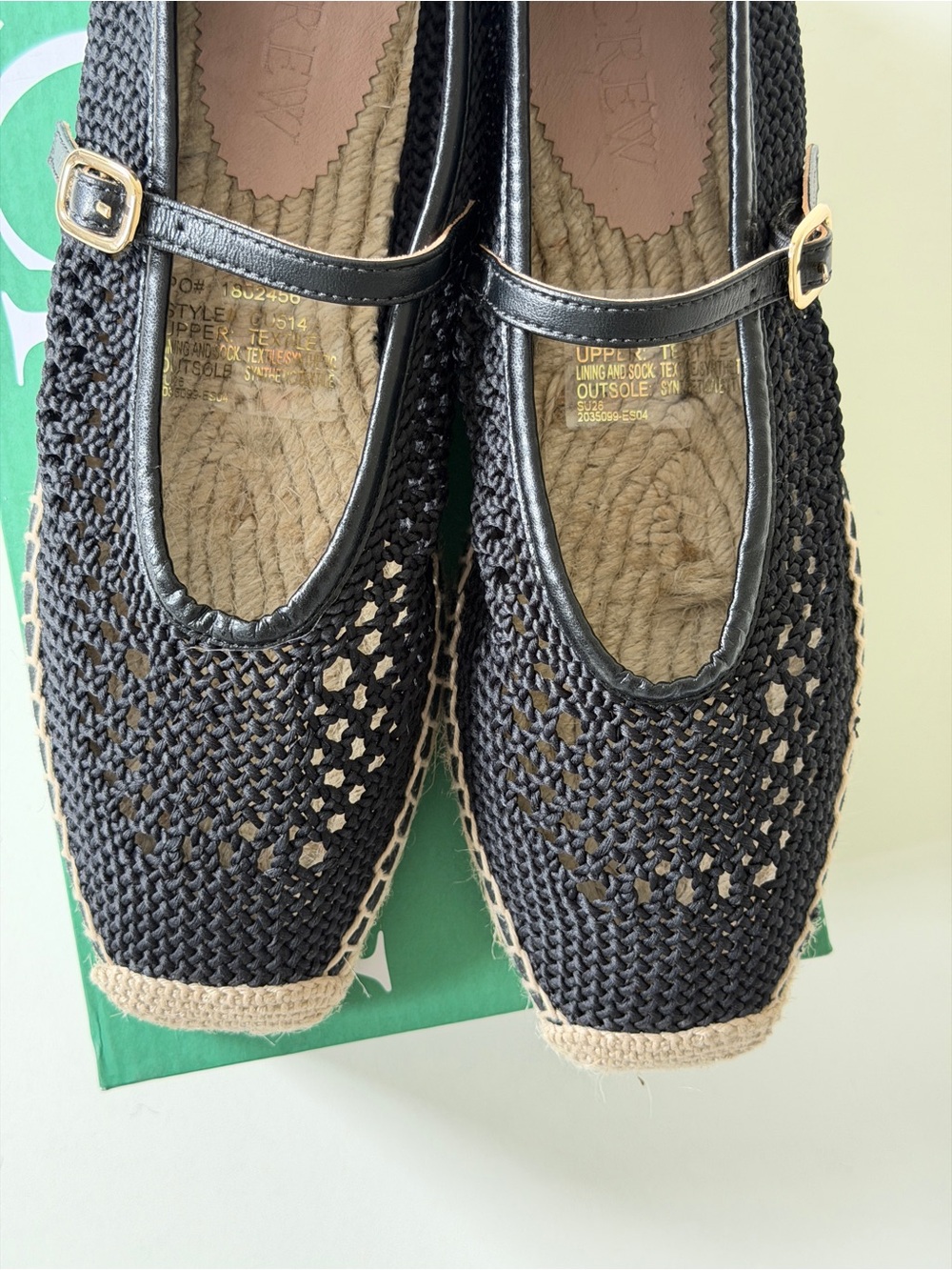 NEW IN BOX Sophie Mary Jane espadrilles with crochet - size 9 - Picture 5 of 11